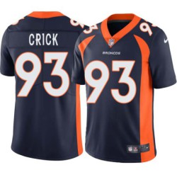 Jared Crick #93 Broncos Navy Jersey