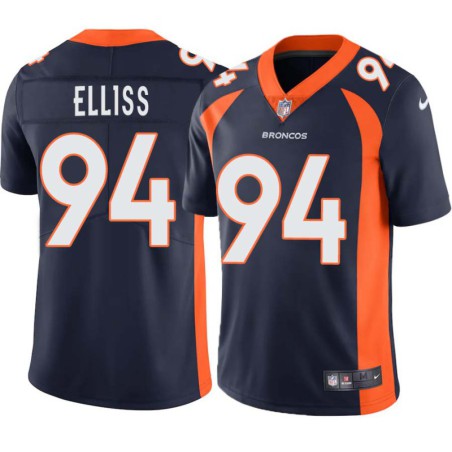 Luther Elliss #94 Broncos Navy Jersey