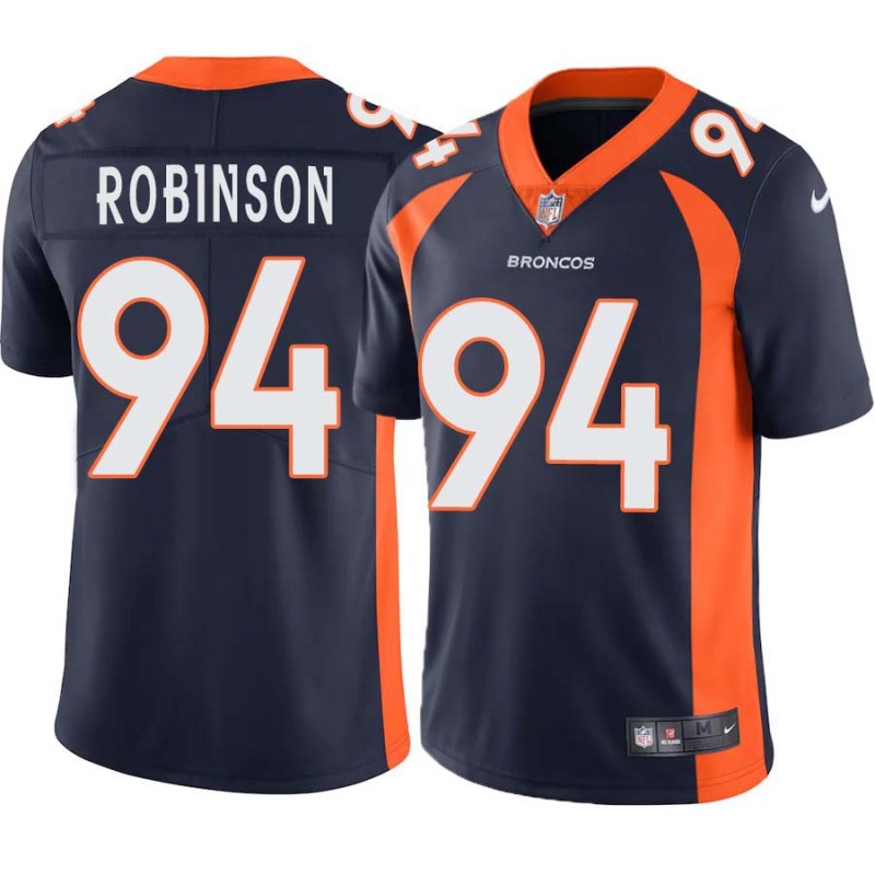 Jeff Robinson #94 Broncos Navy Jersey