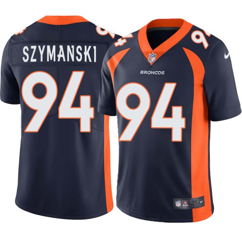 Jim Szymanski #94 Broncos Navy Jersey