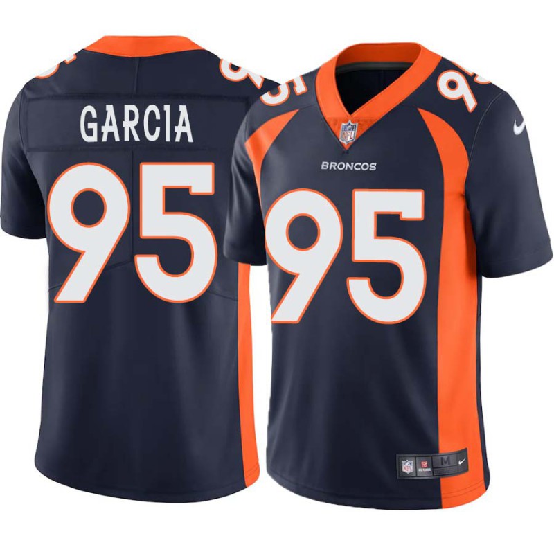 Elijah Garcia #95 Broncos Navy Jersey