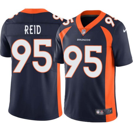 Darrell Reid #95 Broncos Navy Jersey