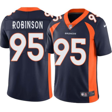 Jeroy Robinson #95 Broncos Navy Jersey