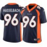 Harald Hasselbach #96 Broncos Navy Jersey