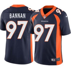 Justin Bannan #97 Broncos Navy Jersey