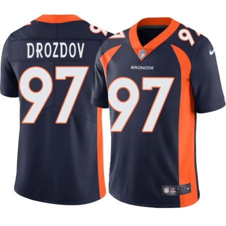 Darren Drozdov #97 Broncos Navy Jersey