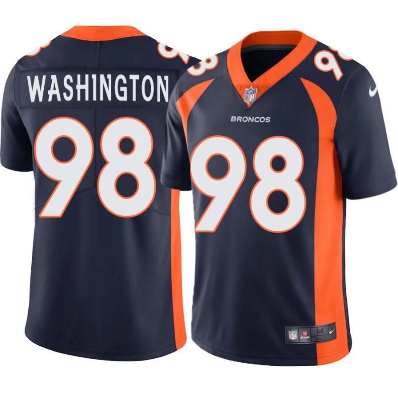 Ted Washington #98 Broncos Navy Jersey