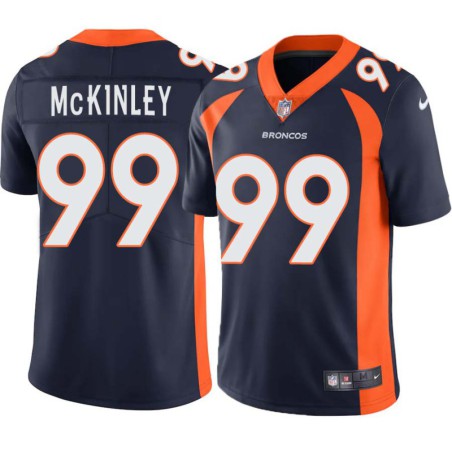 Alvin McKinley #99 Broncos Navy Jersey