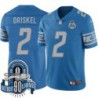 Lions #2 Jeff Driskel 1934-2023 90 Seasons Anniversary Patch Jersey -Blue