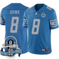 Lions #8 Bob Rowe 1934-2023 90 Seasons Anniversary Patch Jersey -Blue