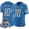 Lions #10 Charlie Batch 1934-2023 90 Seasons Anniversary Patch Jersey -Blue