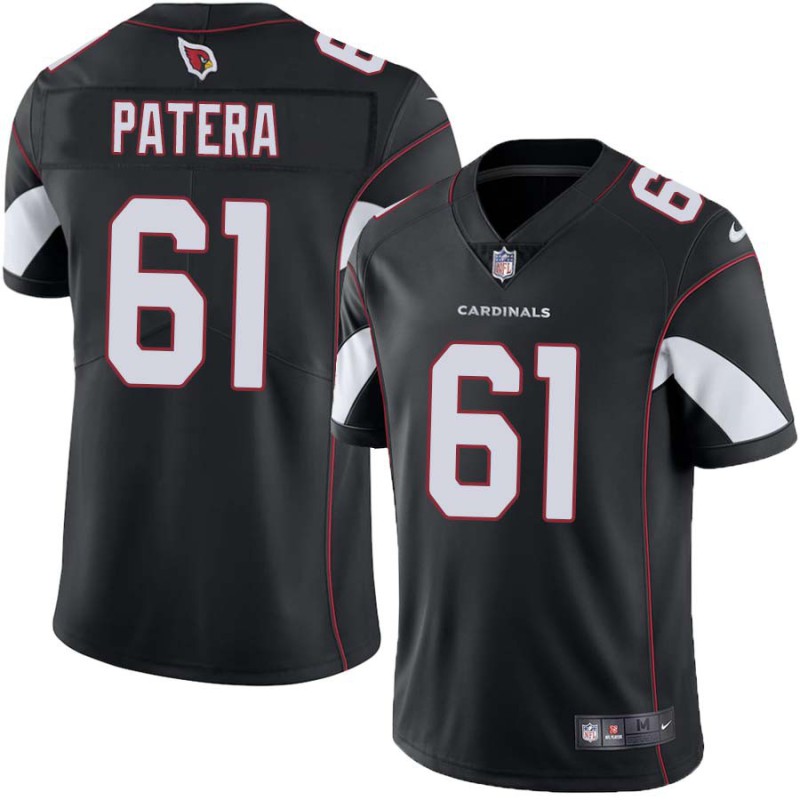 Cardinals #61 Jack Patera Stitched Black Jersey