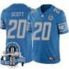 Lions #20 Clyde Scott 1934-2023 90 Seasons Anniversary Patch Jersey -Blue