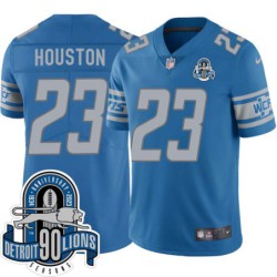 Lions #23 Chris Houston 1934-2023 90 Seasons Anniversary Patch Jersey -Blue