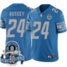 Lions #24 Dexter Bussey 1934-2023 90 Seasons Anniversary Patch Jersey -Blue