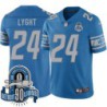 Lions #24 Todd Lyght 1934-2023 90 Seasons Anniversary Patch Jersey -Blue