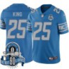 Lions #25 Horace King 1934-2023 90 Seasons Anniversary Patch Jersey -Blue