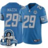 Lions #29 Vince Mazza 1934-2023 90 Seasons Anniversary Patch Jersey -Blue