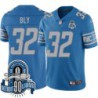 Lions #32 Dre' Bly 1934-2023 90 Seasons Anniversary Patch Jersey -Blue