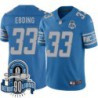 Lions #33 Harry Ebding 1934-2023 90 Seasons Anniversary Patch Jersey -Blue