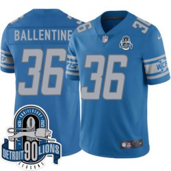 Lions #36 Corey Ballentine 1934-2023 90 Seasons Anniversary Patch Jersey -Blue