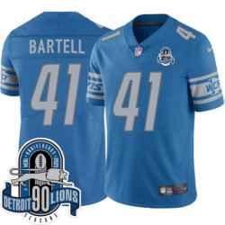 Lions #41 Ron Bartell 1934-2023 90 Seasons Anniversary Patch Jersey -Blue