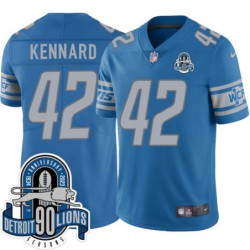 Lions #42 Devon Kennard 1934-2023 90 Seasons Anniversary Patch Jersey -Blue