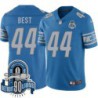 Lions #44 Jahvid Best 1934-2023 90 Seasons Anniversary Patch Jersey -Blue