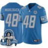 Lions #48 Don Muhlbach 1934-2023 90 Seasons Anniversary Patch Jersey -Blue