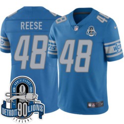 Lions #48 Ken Reese 1934-2023 90 Seasons Anniversary Patch Jersey -Blue