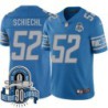 Lions #52 John Schiechl 1934-2023 90 Seasons Anniversary Patch Jersey -Blue