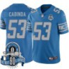 Lions #53 Jason Cabinda 1934-2023 90 Seasons Anniversary Patch Jersey -Blue