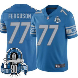 Lions #77 Keith Ferguson 1934-2023 90 Seasons Anniversary Patch Jersey -Blue