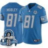 Lions #81 Stacey Mobley 1934-2023 90 Seasons Anniversary Patch Jersey -Blue