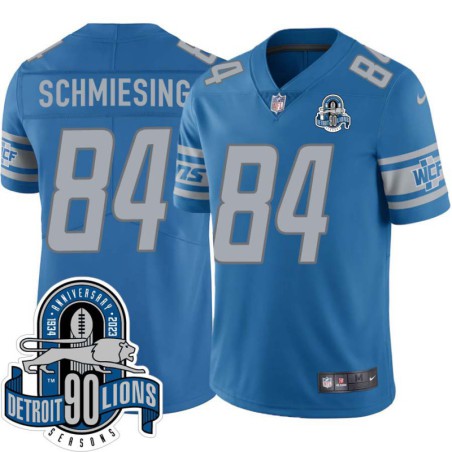 Lions #84 Joe Schmiesing 1934-2023 90 Seasons Anniversary Patch Jersey -Blue