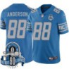 Lions #88 Scotty Anderson 1934-2023 90 Seasons Anniversary Patch Jersey -Blue