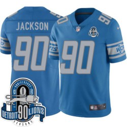 Lions #90 Grady Jackson 1934-2023 90 Seasons Anniversary Patch Jersey -Blue