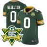 Packers #0 Reggie Begelton 1919-2023 95 Year ANNI Patch Jersey -Green