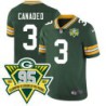 Packers #3 Tony Canadeo 1919-2023 95 Year ANNI Patch Jersey -Green