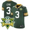 Packers #3 Hector Cyre 1919-2023 95 Year ANNI Patch Jersey -Green