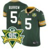 Packers #5 Curtis Burrow 1919-2023 95 Year ANNI Patch Jersey -Green