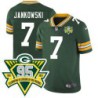 Packers #7 Ed Jankowski 1919-2023 95 Year ANNI Patch Jersey -Green