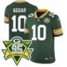 Packers #10 Louie Aguiar 1919-2023 95 Year ANNI Patch Jersey -Green