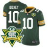 Packers #10 Lynn Dickey 1919-2023 95 Year ANNI Patch Jersey -Green