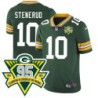 Packers #10 Jan Stenerud 1919-2023 95 Year ANNI Patch Jersey -Green