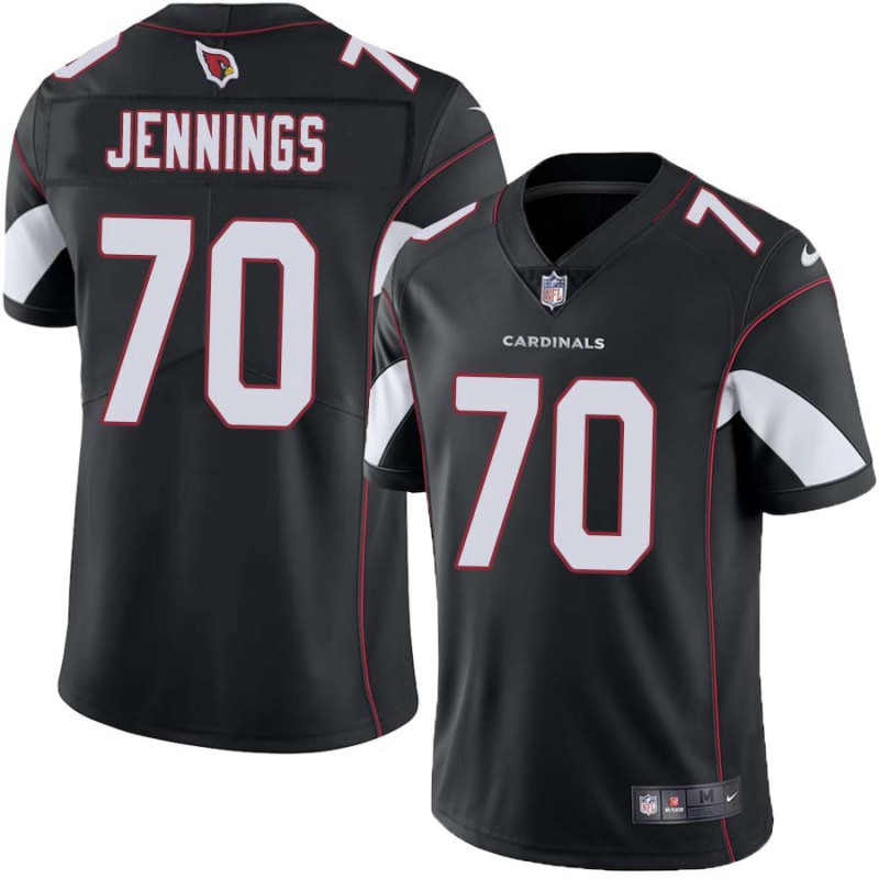 Cardinals #70 Jack Jennings Stitched Black Jersey