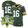 Packers #16 Craig Nall 1919-2023 95 Year ANNI Patch Jersey -Green