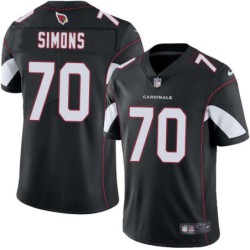 Cardinals #70 Keith Simons Stitched Black Jersey