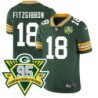 Packers #18 Paul Fitzgibbon 1919-2023 95 Year ANNI Patch Jersey -Green