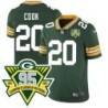 Packers #20 Kelly Cook 1919-2023 95 Year ANNI Patch Jersey -Green